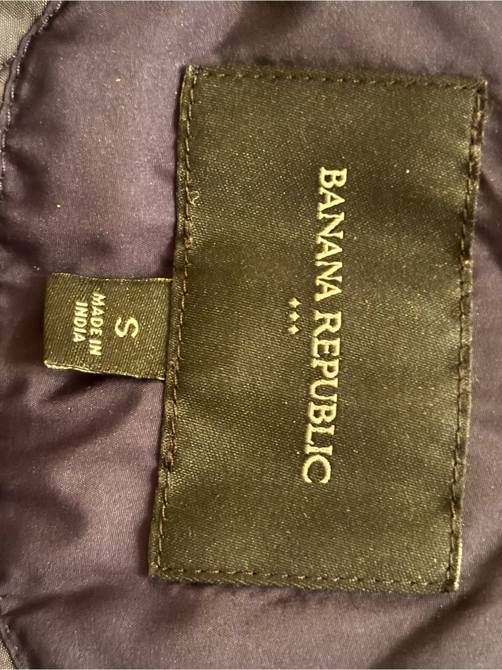 Banana Republic Navy Quilted Zip-Front Jacket - Picture 5 of 5